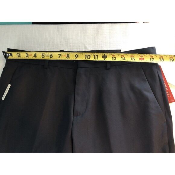 NWT Perry Ellis  Portfolio Pants  Men's 34x30  Slim Fit  Midnight Black $85 - Picture 10 of 13